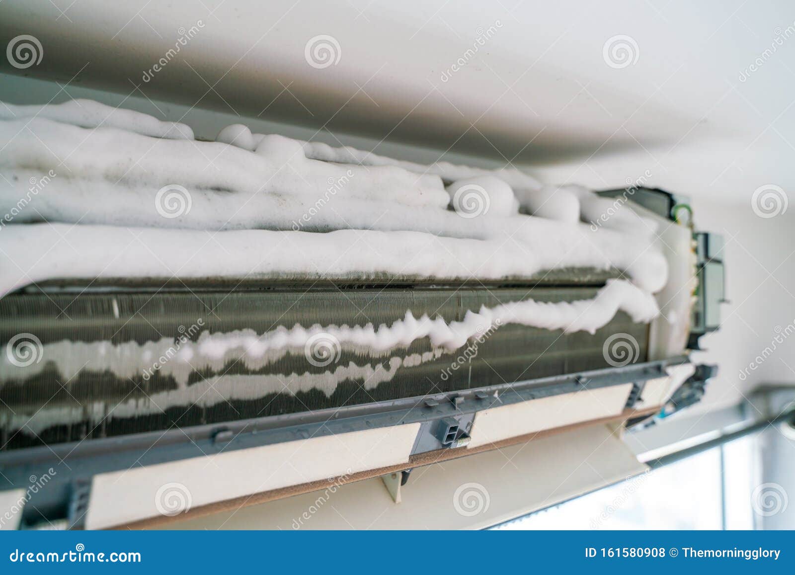Home Air Conditioning System Filter Clean Repair Stock Photo Image of