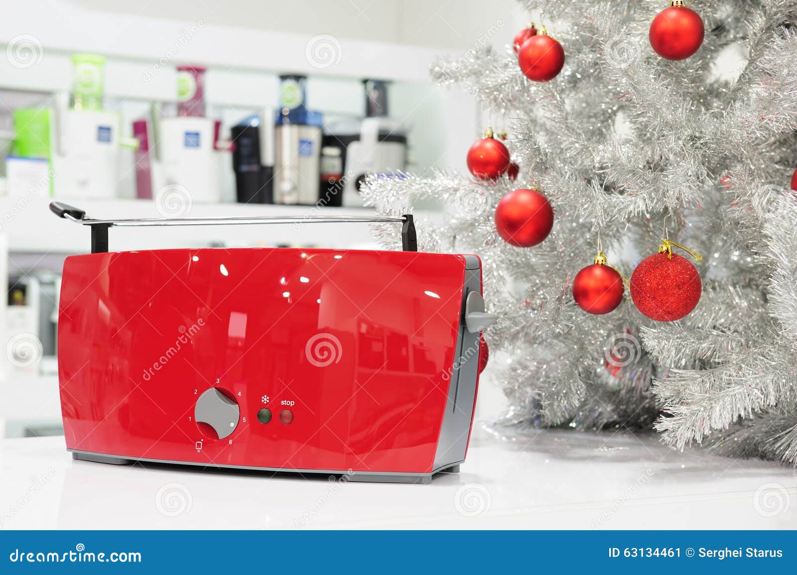 Home Appliances Store at Christmas Stock Image Image of sale, toaster 63134461
