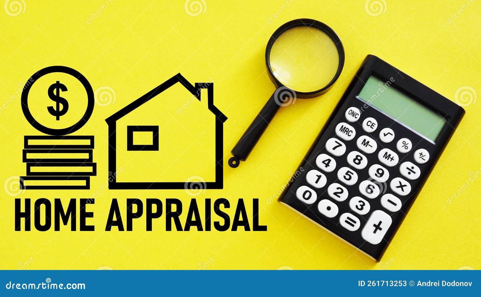Home Appraisal is Shown Using the Text Stock Image Image of price
