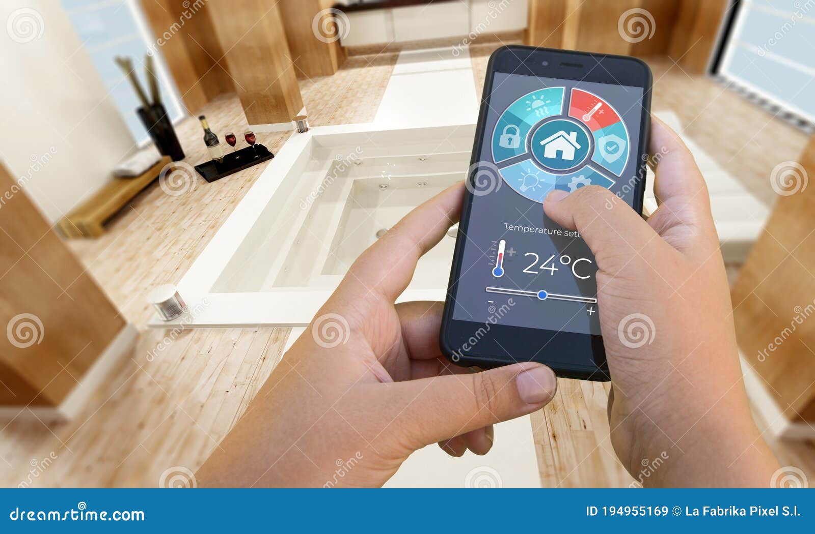 Home Automation Modern Interior Bathroom Stock Image Image of luxury