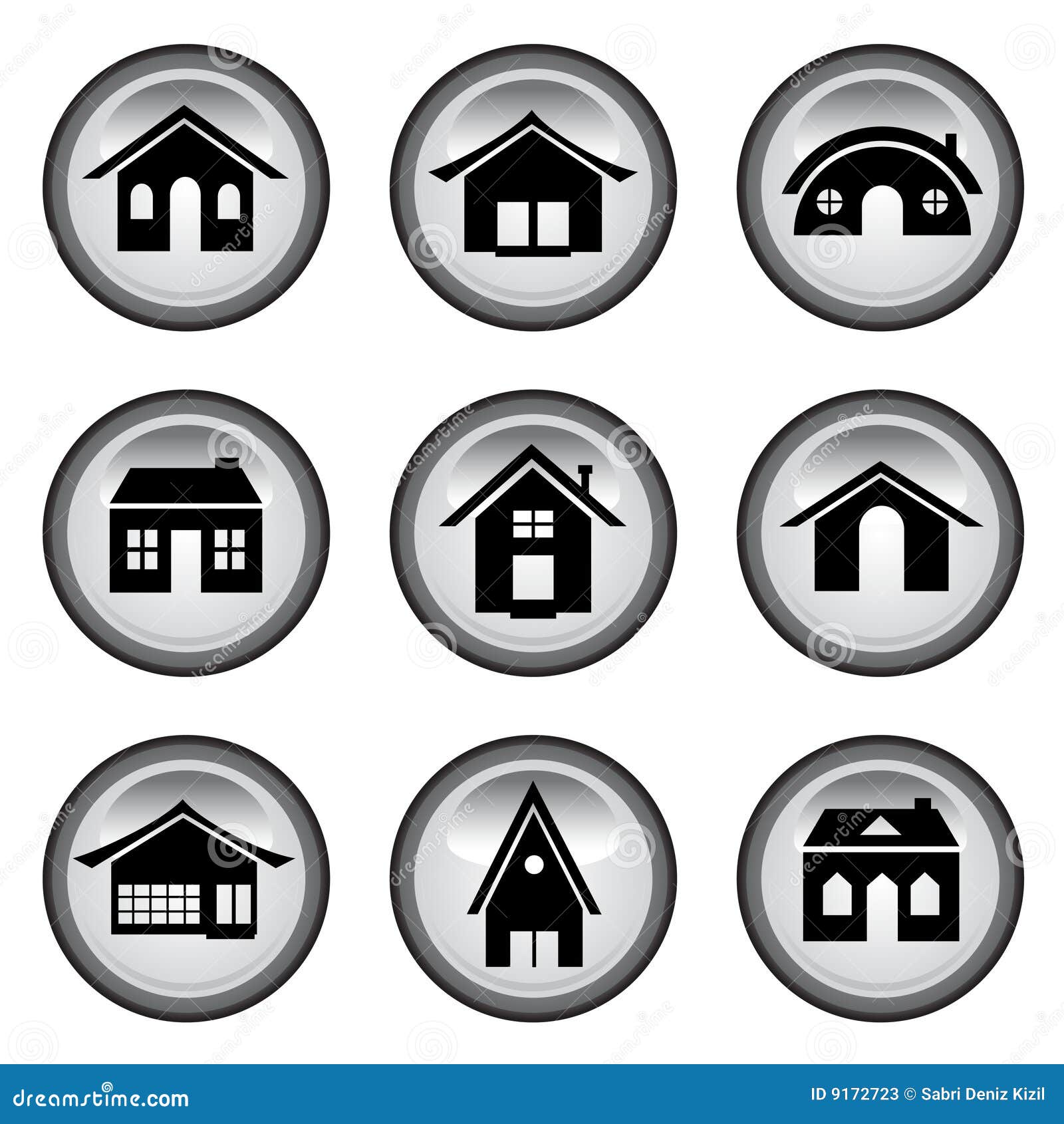 Download Home buttons vector stock vector. Illustration of ...