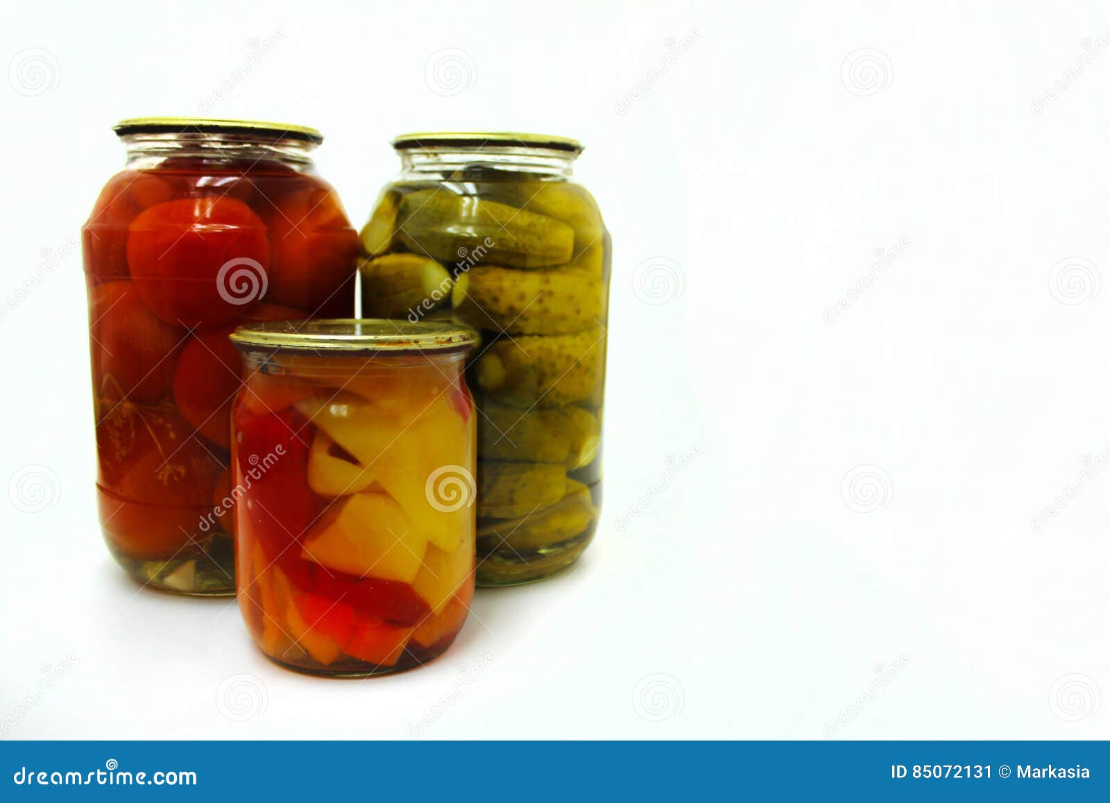 Home Canning. Canned Vegetables in Glass Jars Stock Image Image of