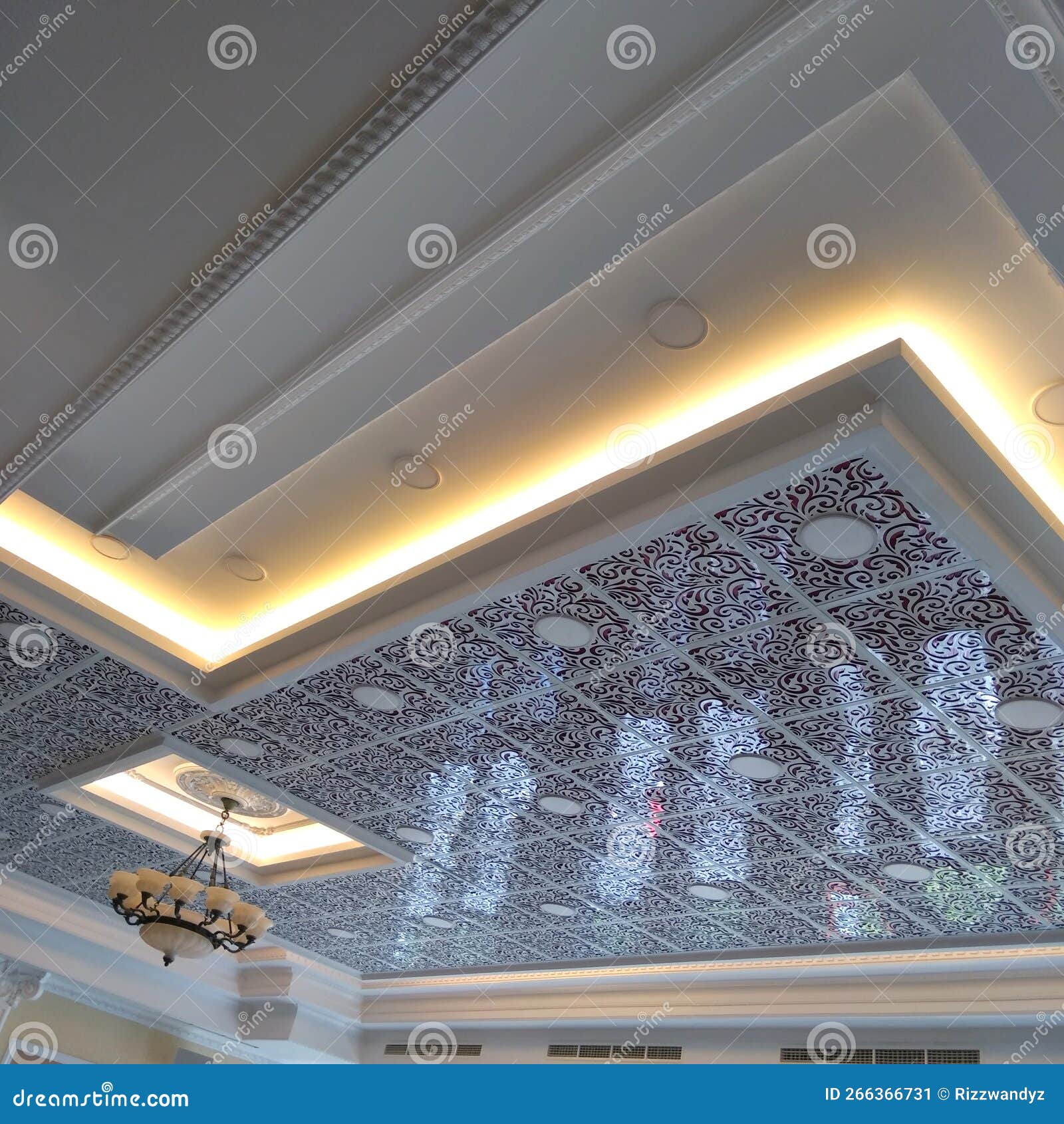 Home Ceiling Design with Dim Light Stock Image Image of ceiling
