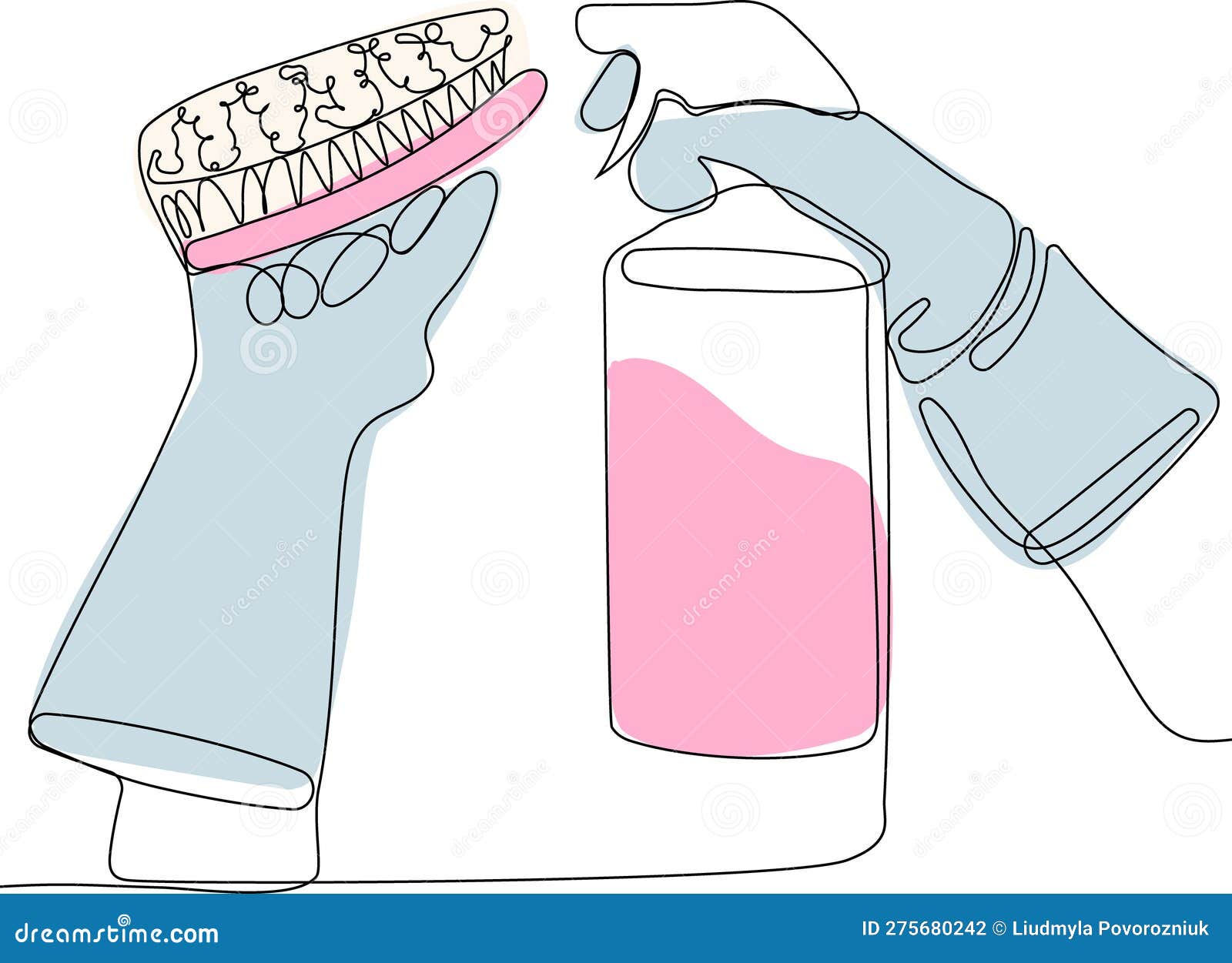 Home Cleaning Service Landing Page Design Concept, Illustration of