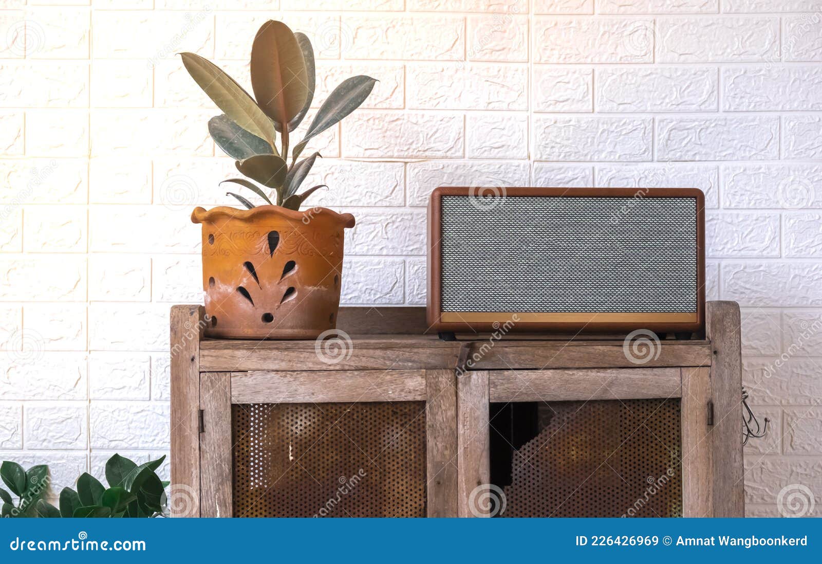 home decor ideas with a classic bluetooth speaker