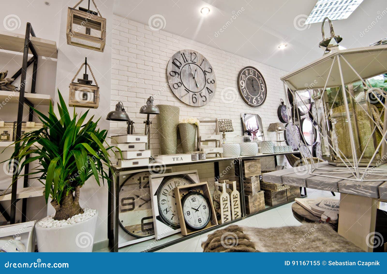 Home Decorations Shop Interior Stock Image Image of