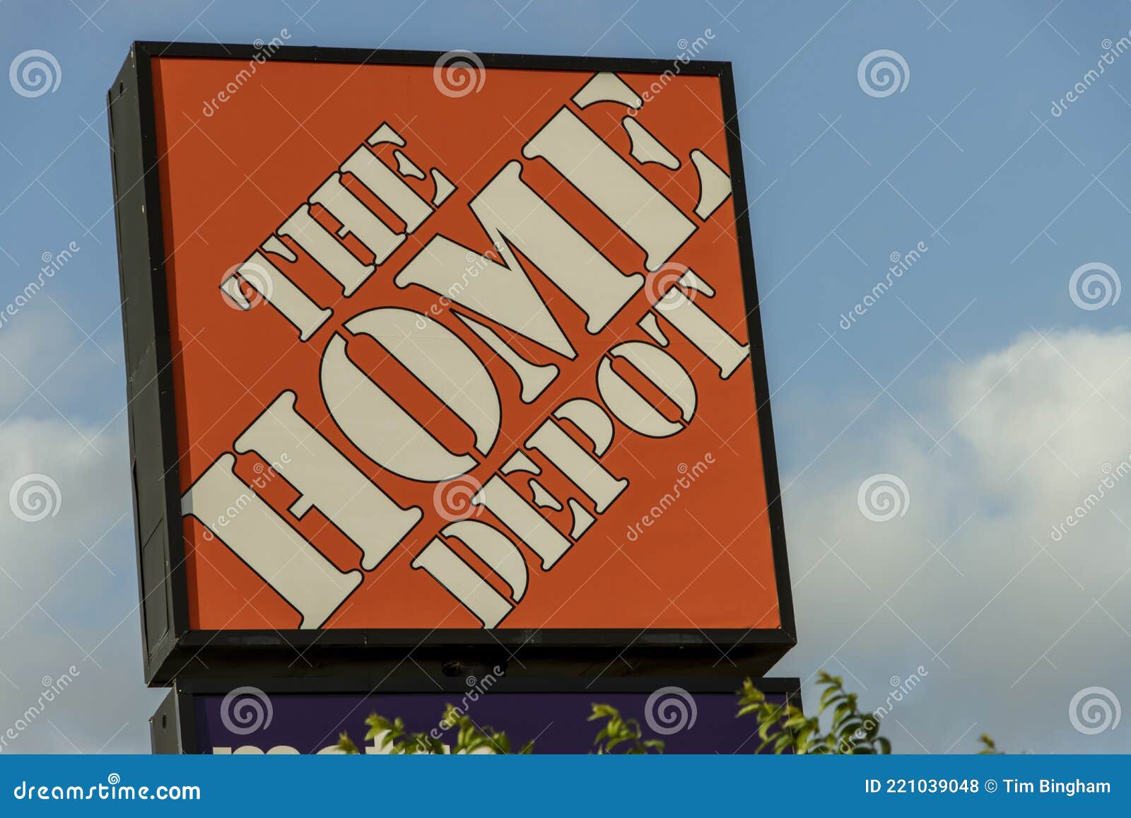 The Home Depot Sign editorial stock photo. Image of white 221039048