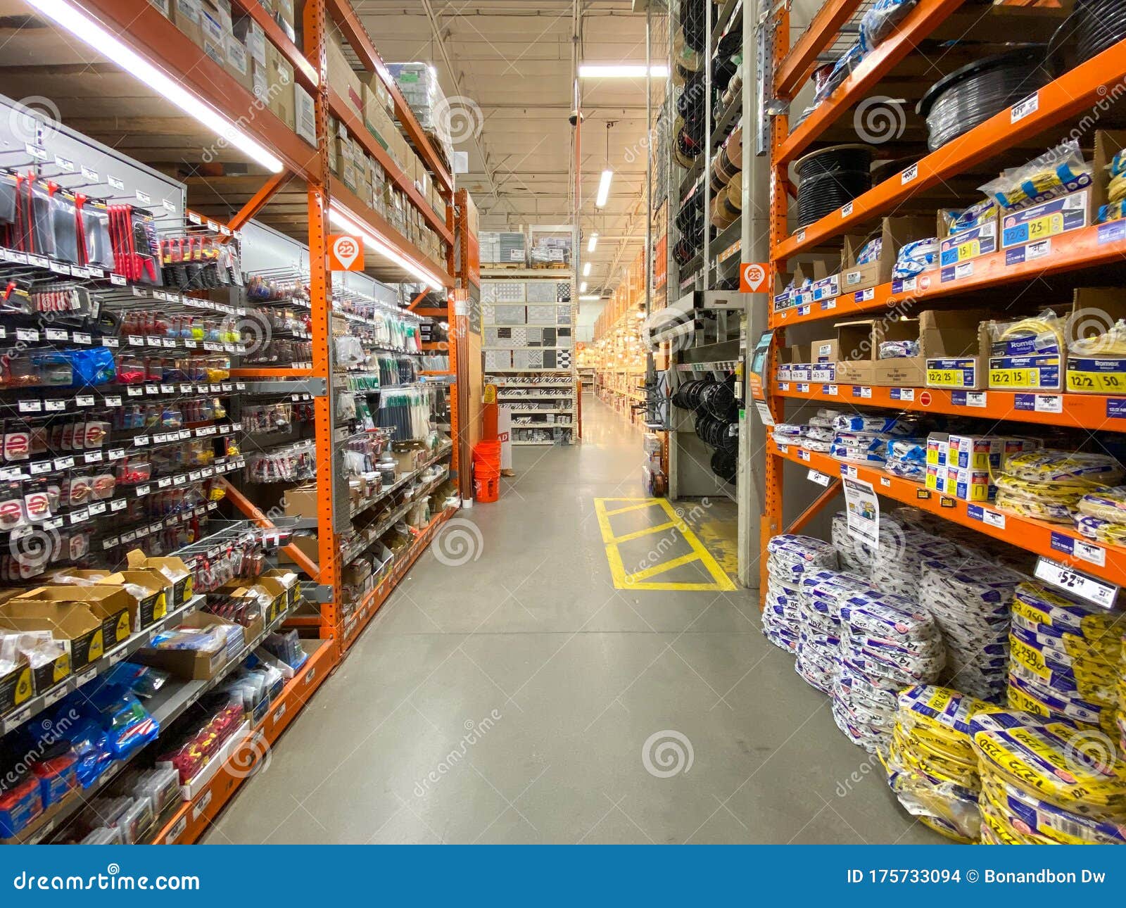 The Home Depot Store Department Section Aisles. Editorial Stock Image -  Image of industry, california: 175733094