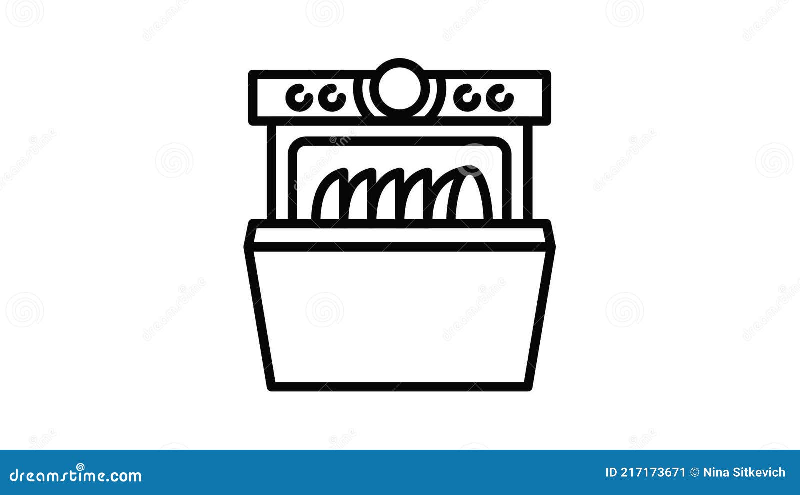Home Dishwasher Icon Animation Stock Video Video of dishwasher