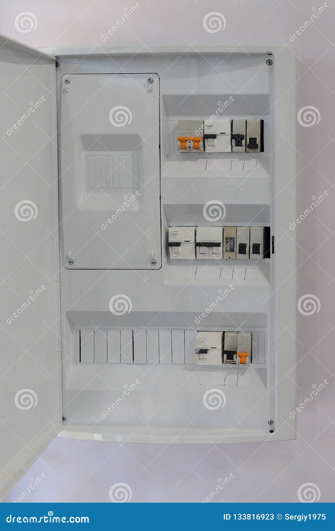 Home Electrical Panel Close Up Stock Image Image of circuit, fuse