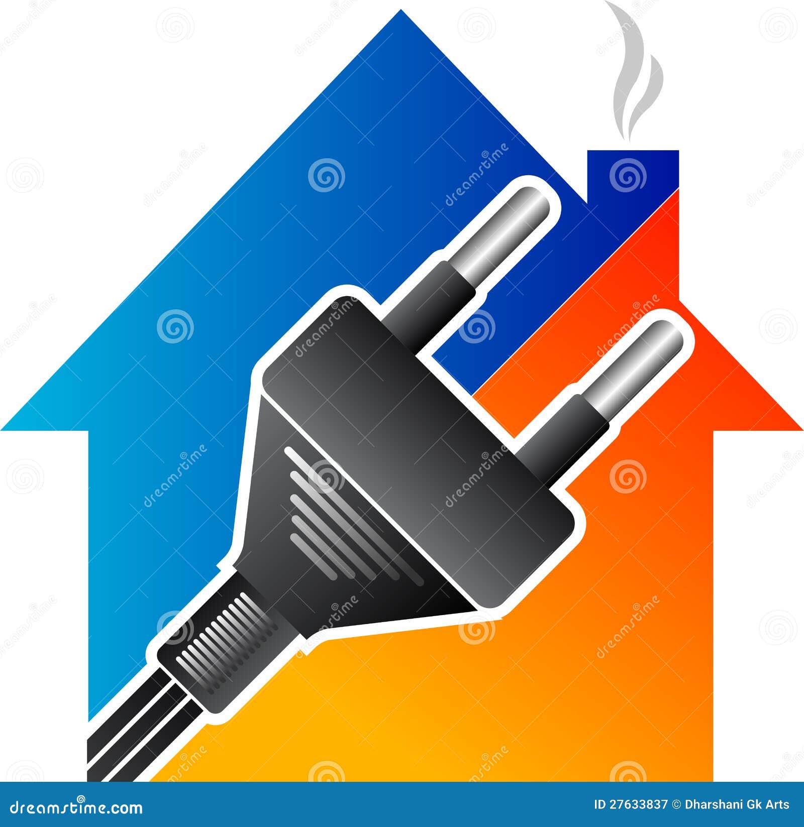 Home electrical plug stock vector. Illustration of abstract 27633837
