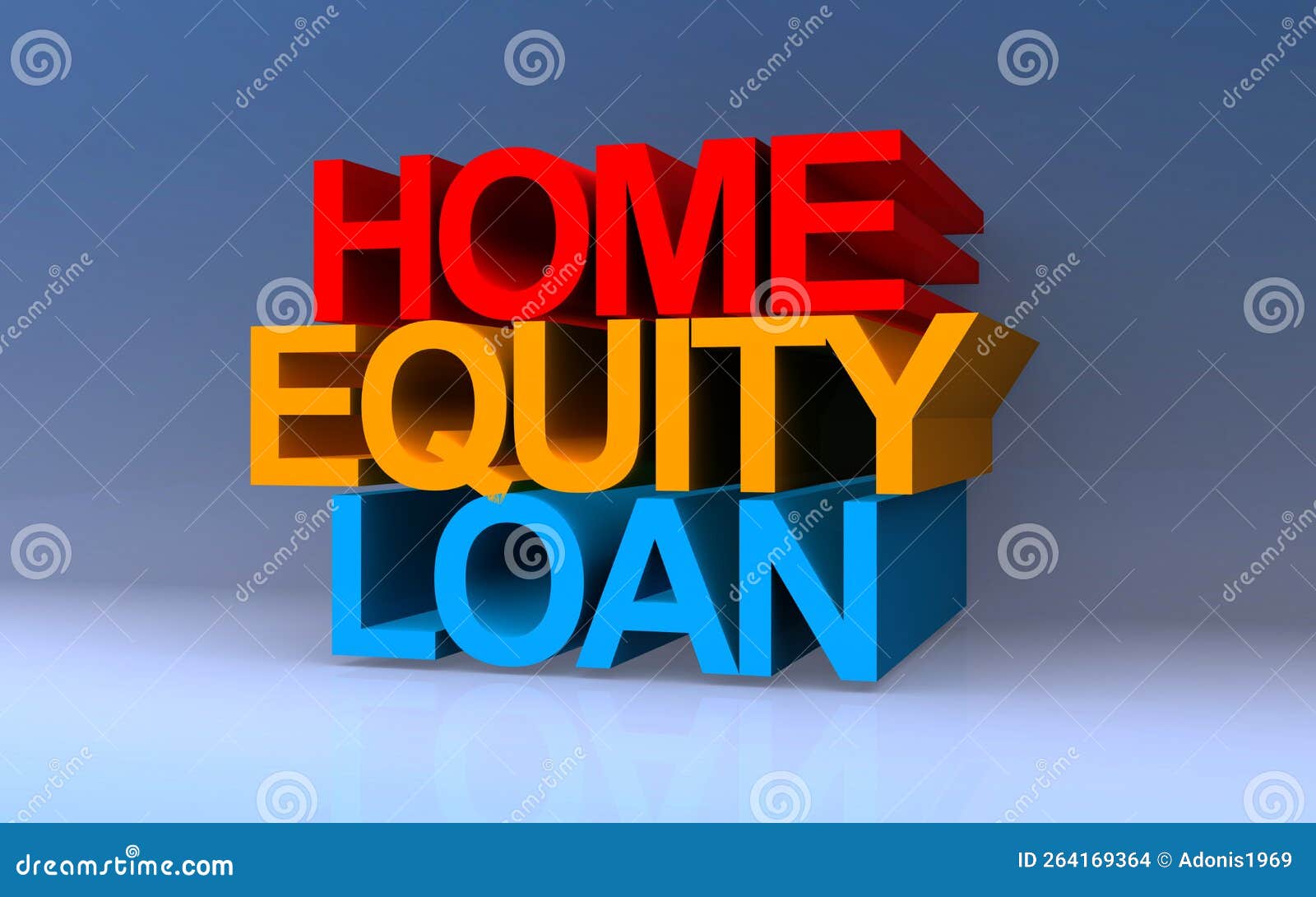 Home equity loan on blue stock illustration. Illustration of buyer