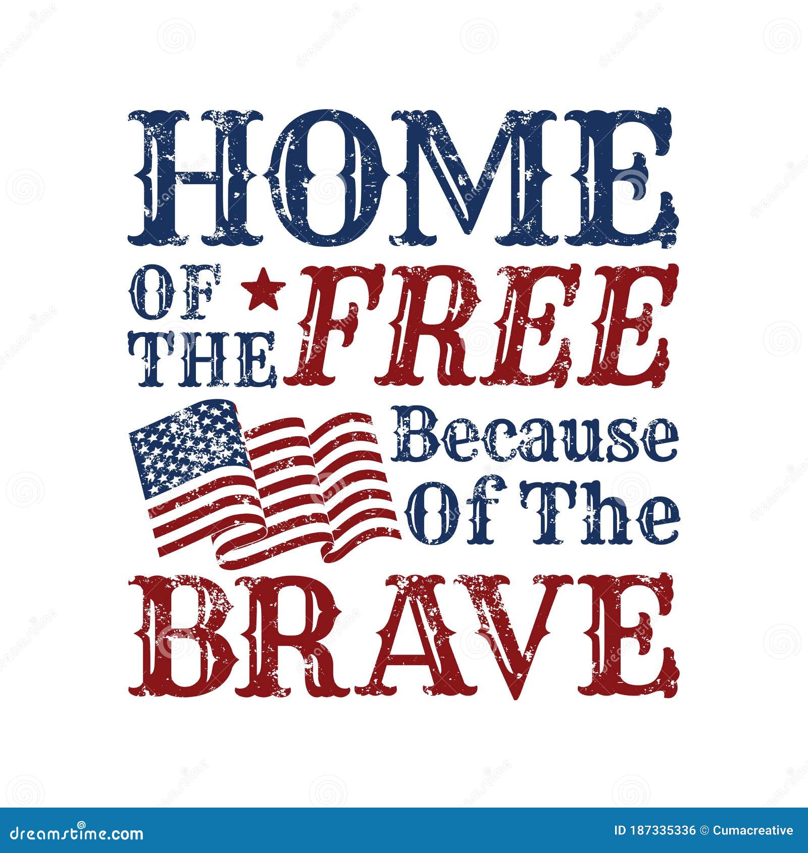 home of the free because of the brave quote. independence day quotes