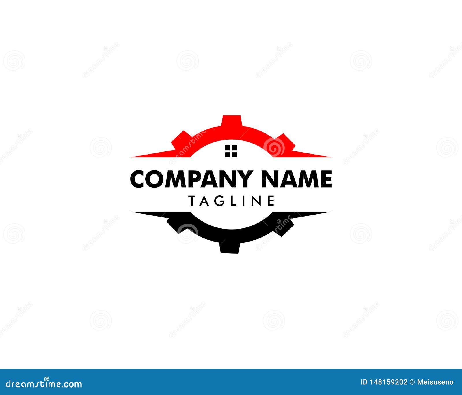 Home Gear Logo Design Template Inspiration Stock Vector Illustration
