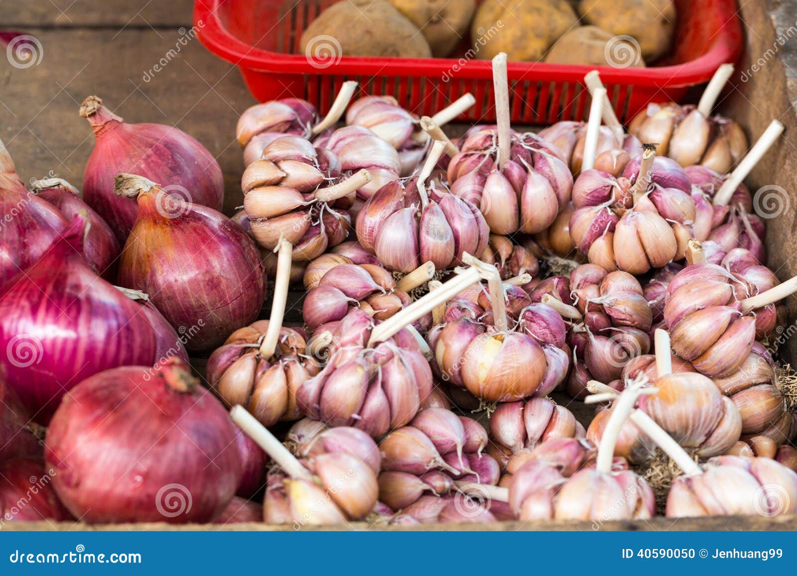 Home Grown Red Onions and Shallots Stock Photo Image of grown