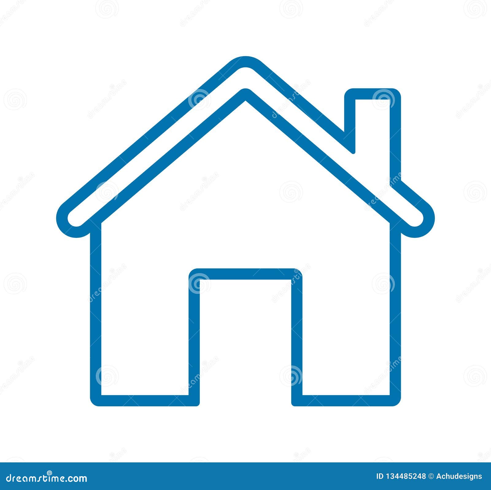 blue house icon