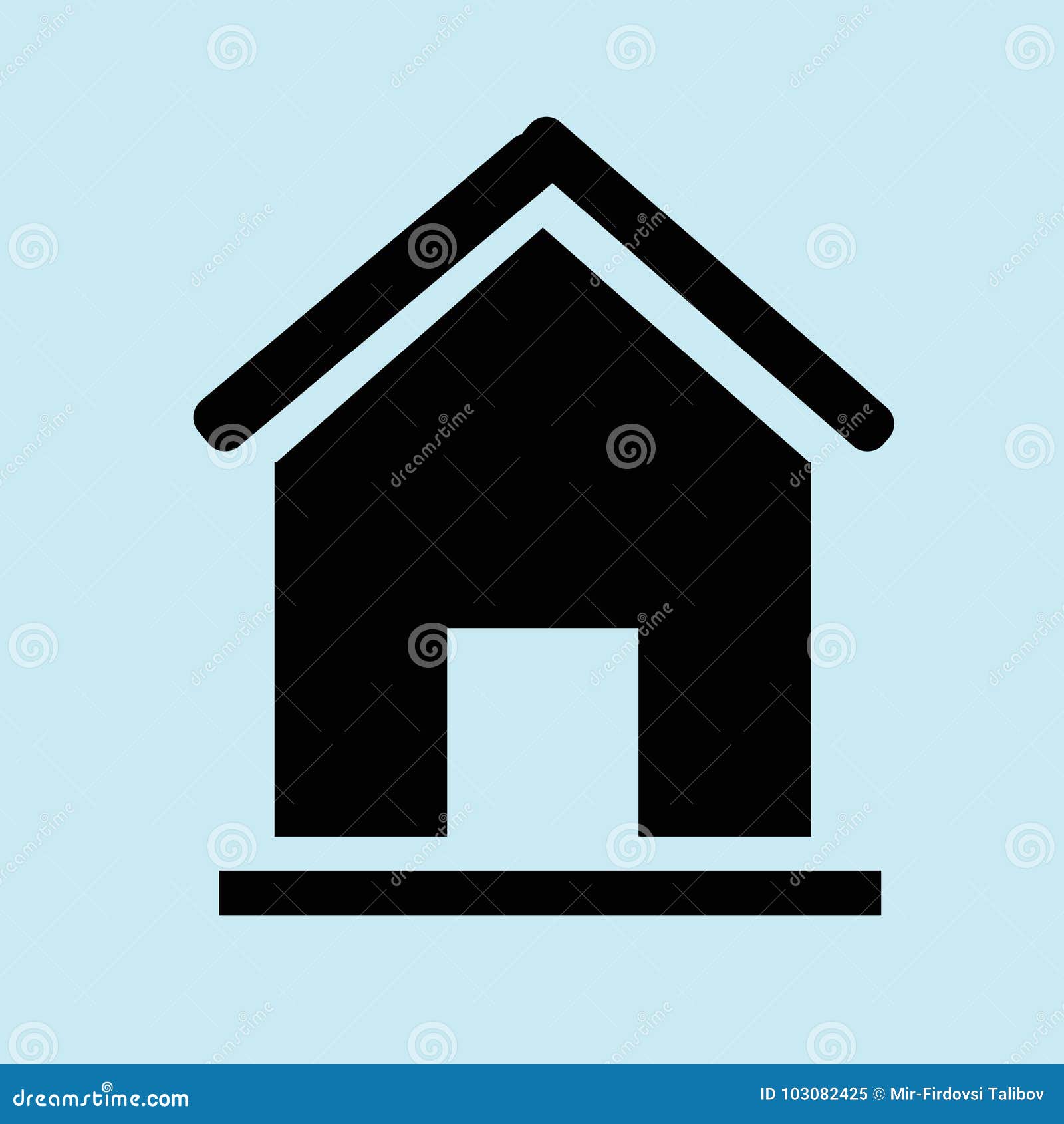 home icon blue background