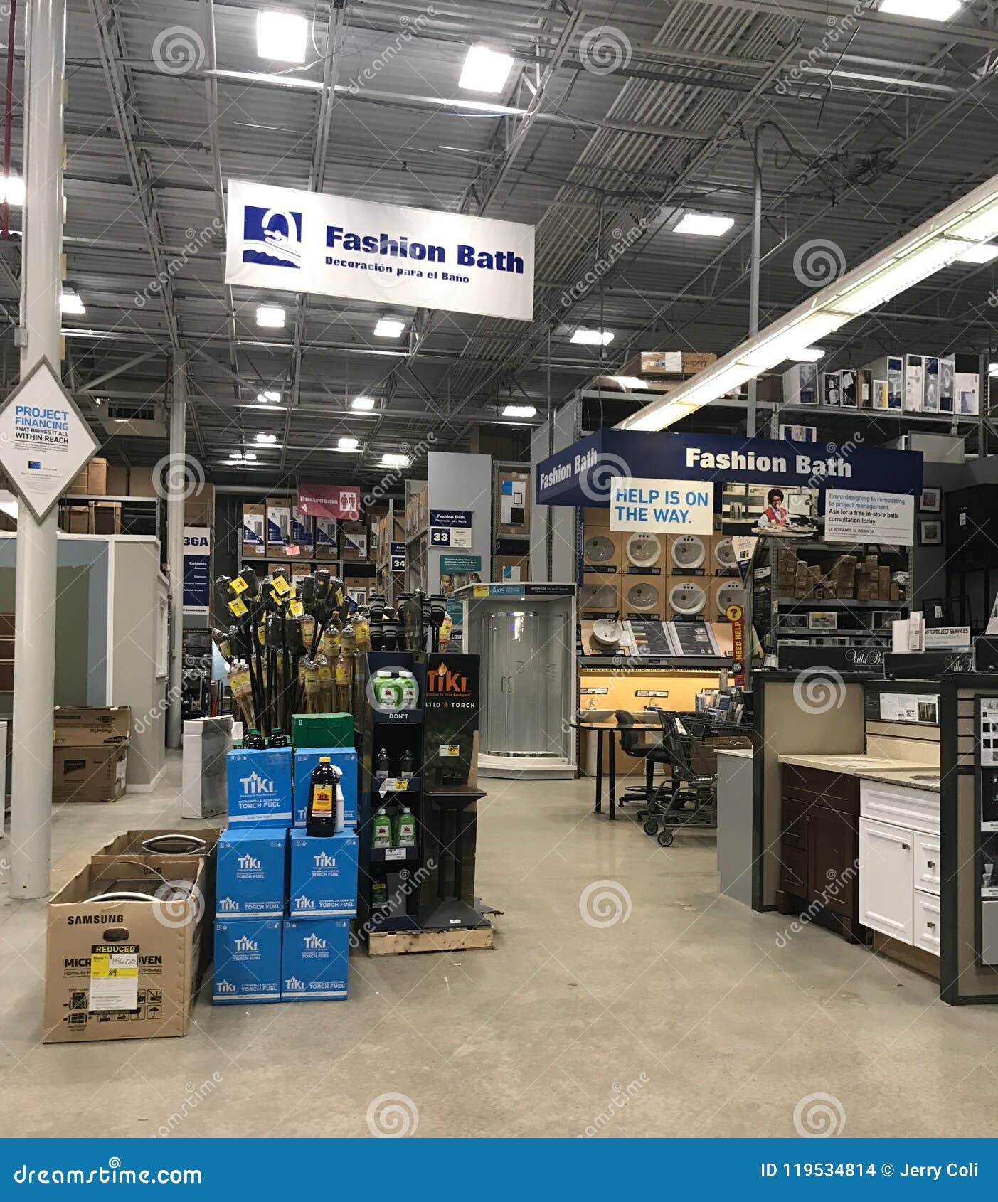 Home Improvement Department of a Lowe S Hardware Store Editorial Stock Image - Image of floors
