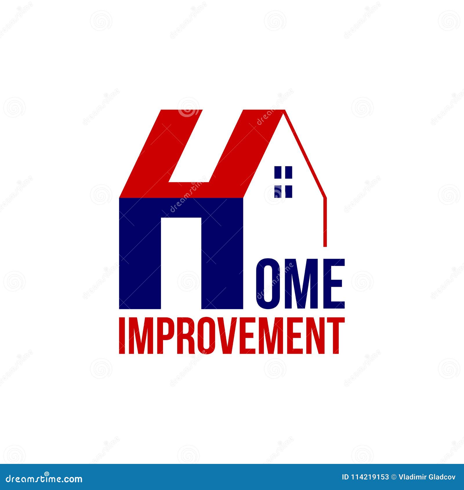 Home Improvement Logo Template Stock Vector Illustration Of