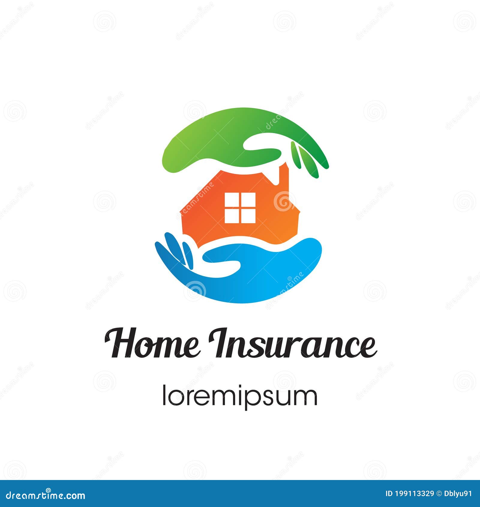 Home Insurance Logo or Symbol Template Design Stock Vector Illustration of design, apps 199113329