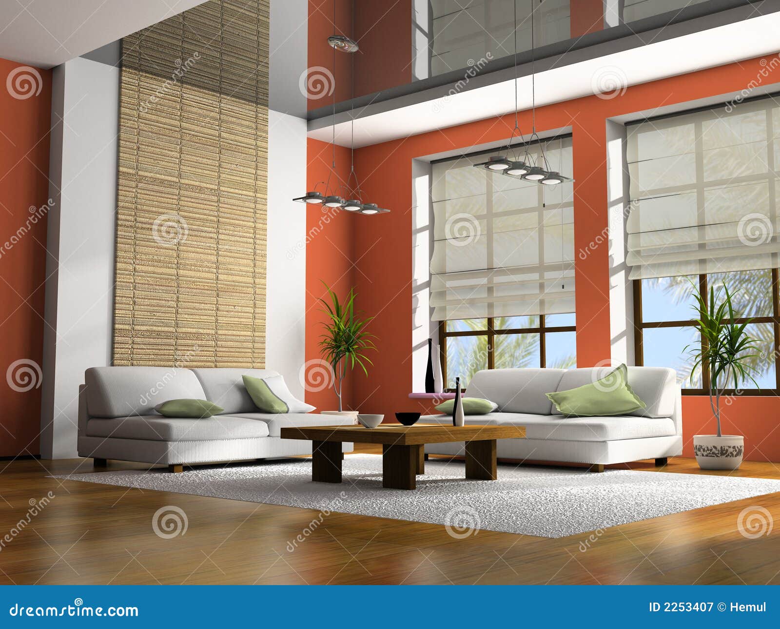 Home interior 3D rendering stock image. Image of area - 2253407