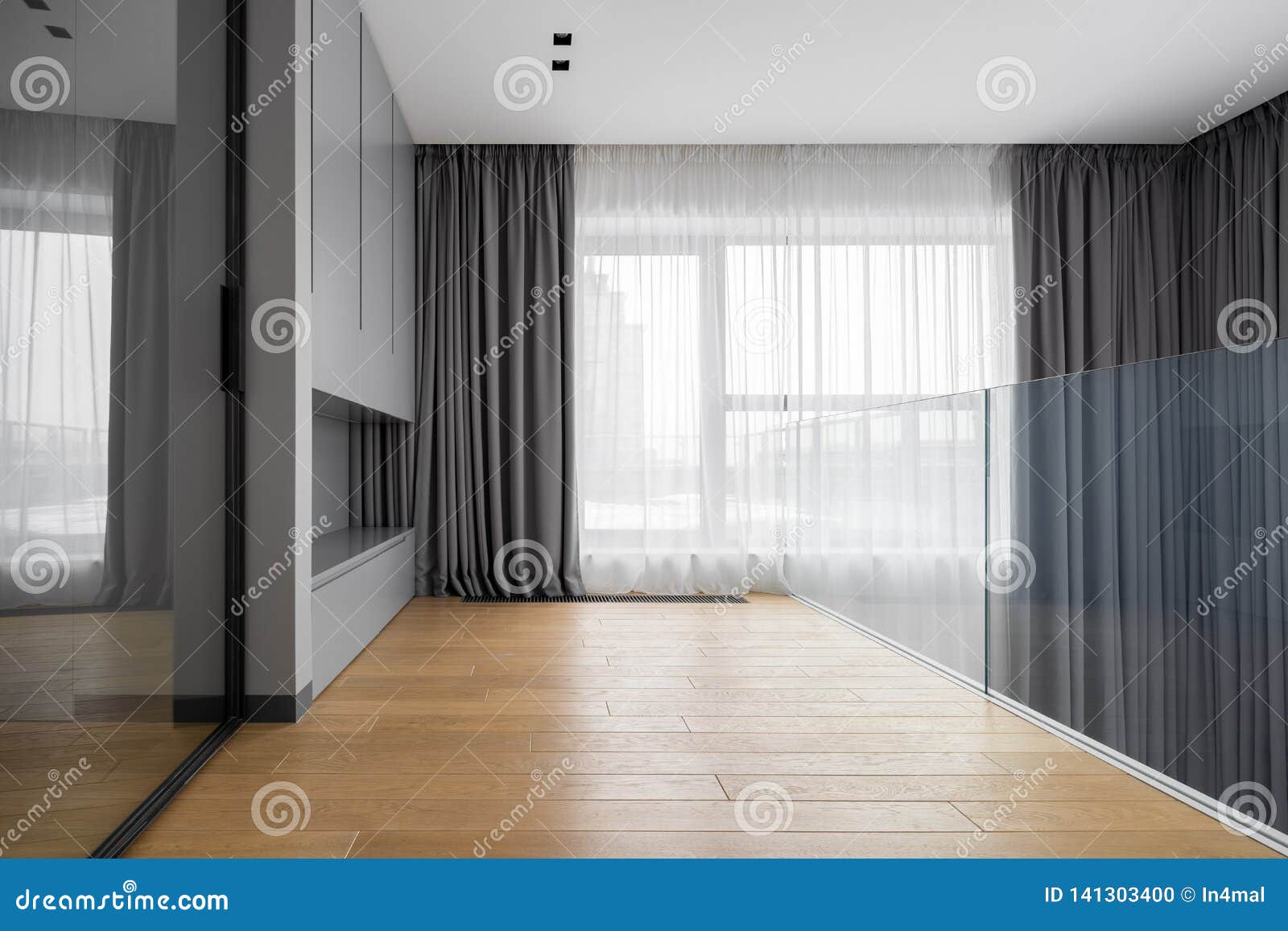 Home Interior with Mirrored Door Stock Photo Image of decor, luxury