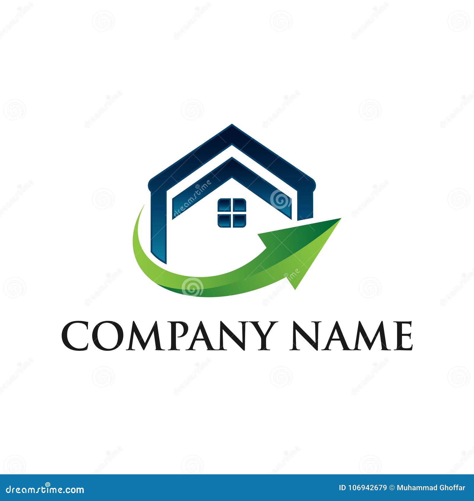 Home Loan Logo, Real Estate Logo, Home with Window,EPS 8,EPS 10 Stock
