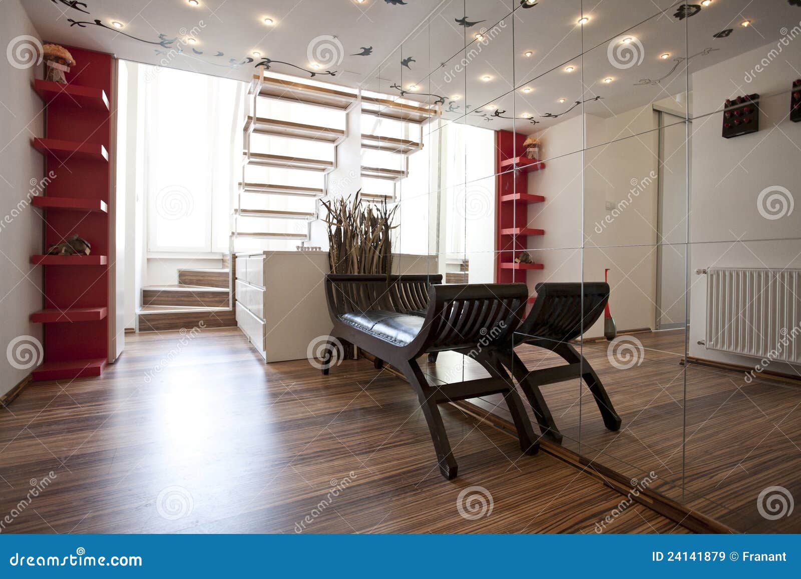 Home Lobby Interior Design Stock Image Image Of Retro