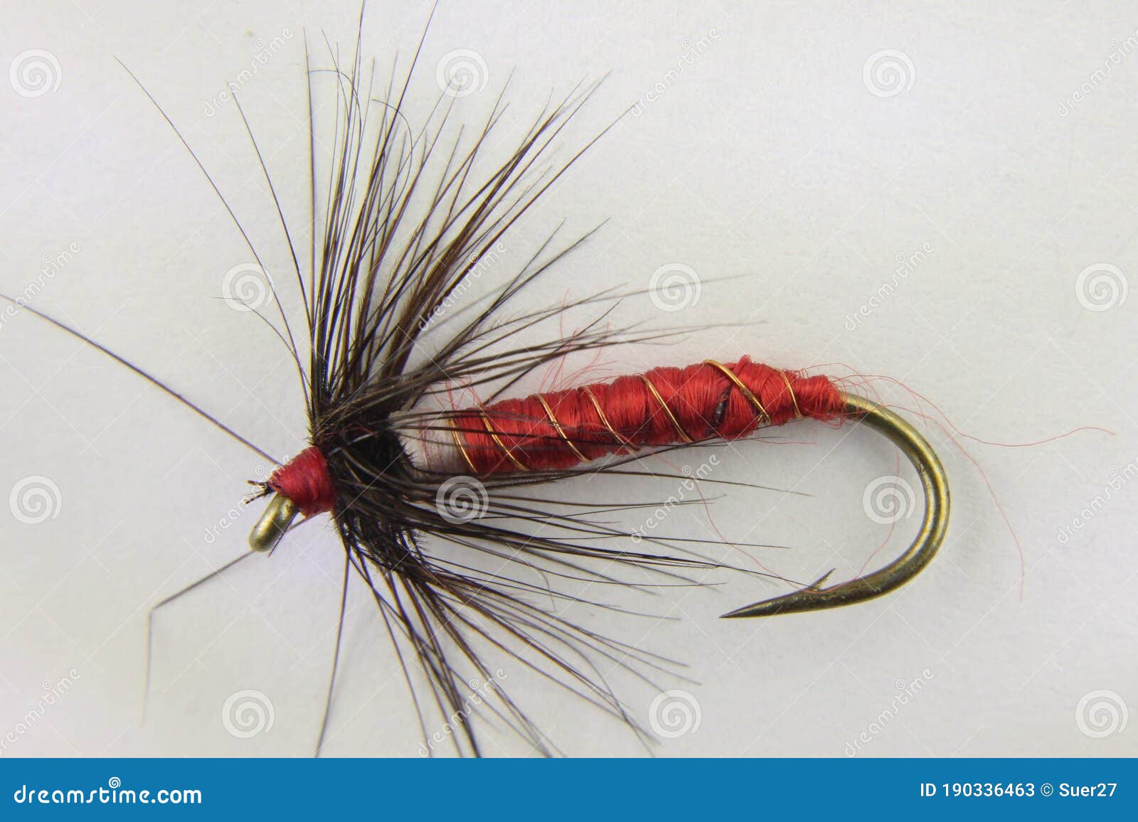 Home Made Fishing Lure with Barbed Hook for Fly Fishing Stock Image - Image  of fish, home: 190336463