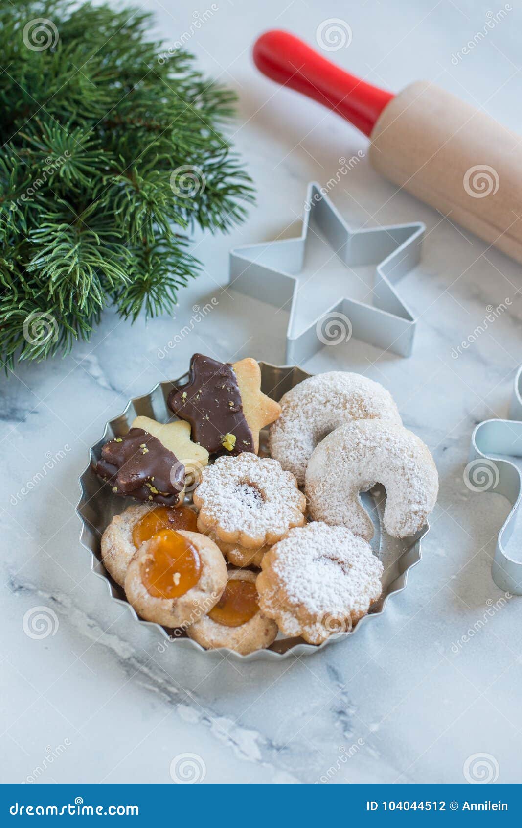 Home Made German Christmas Cookies Stock Photo - Image of made