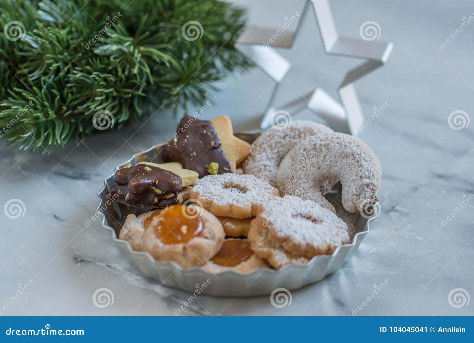 Home Made German Christmas Cookies Stock Image - Image of breakfast