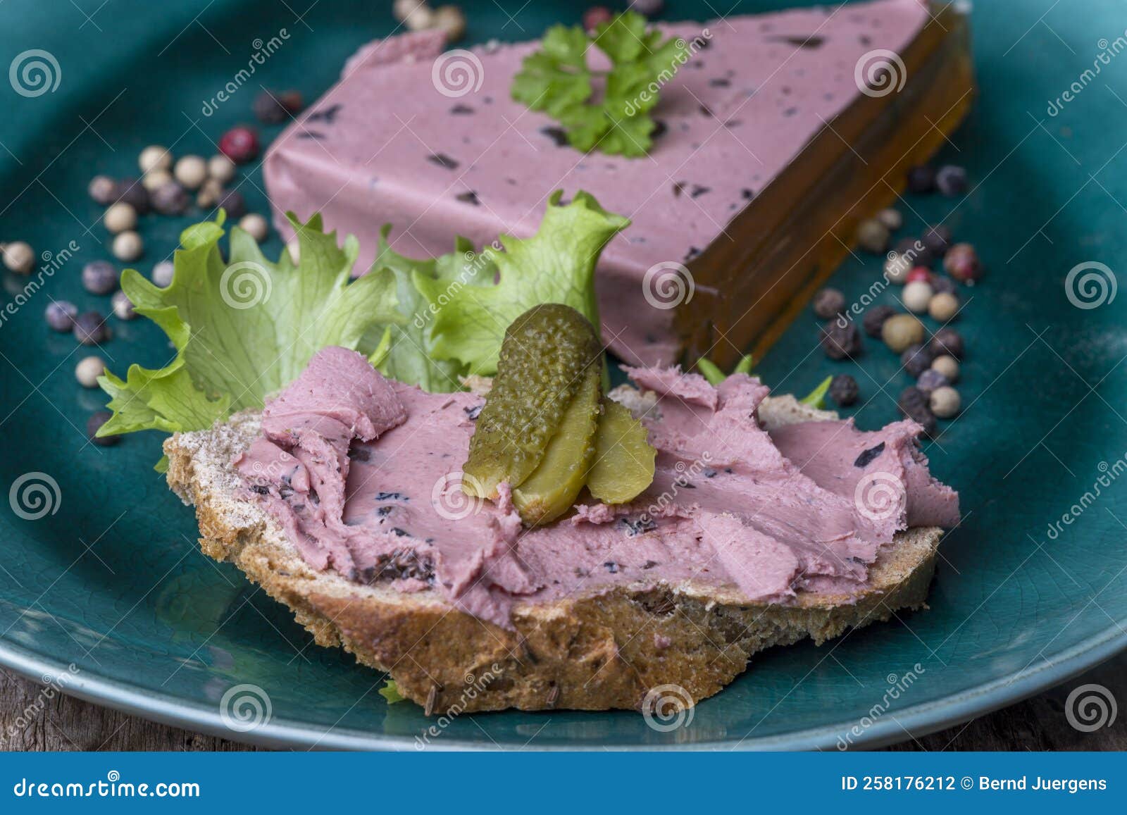 Homemade terrine stock photo. Image of appetizer, closeup 258176212