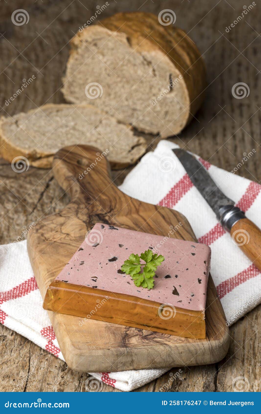 Homemade terrine stock image. Image of parsley, delicious 258176247