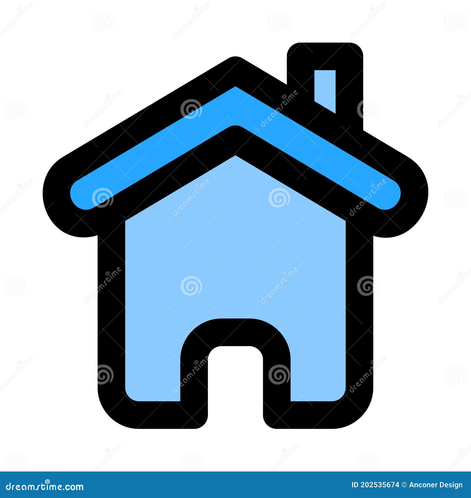 home page icon in filled line style for any projects