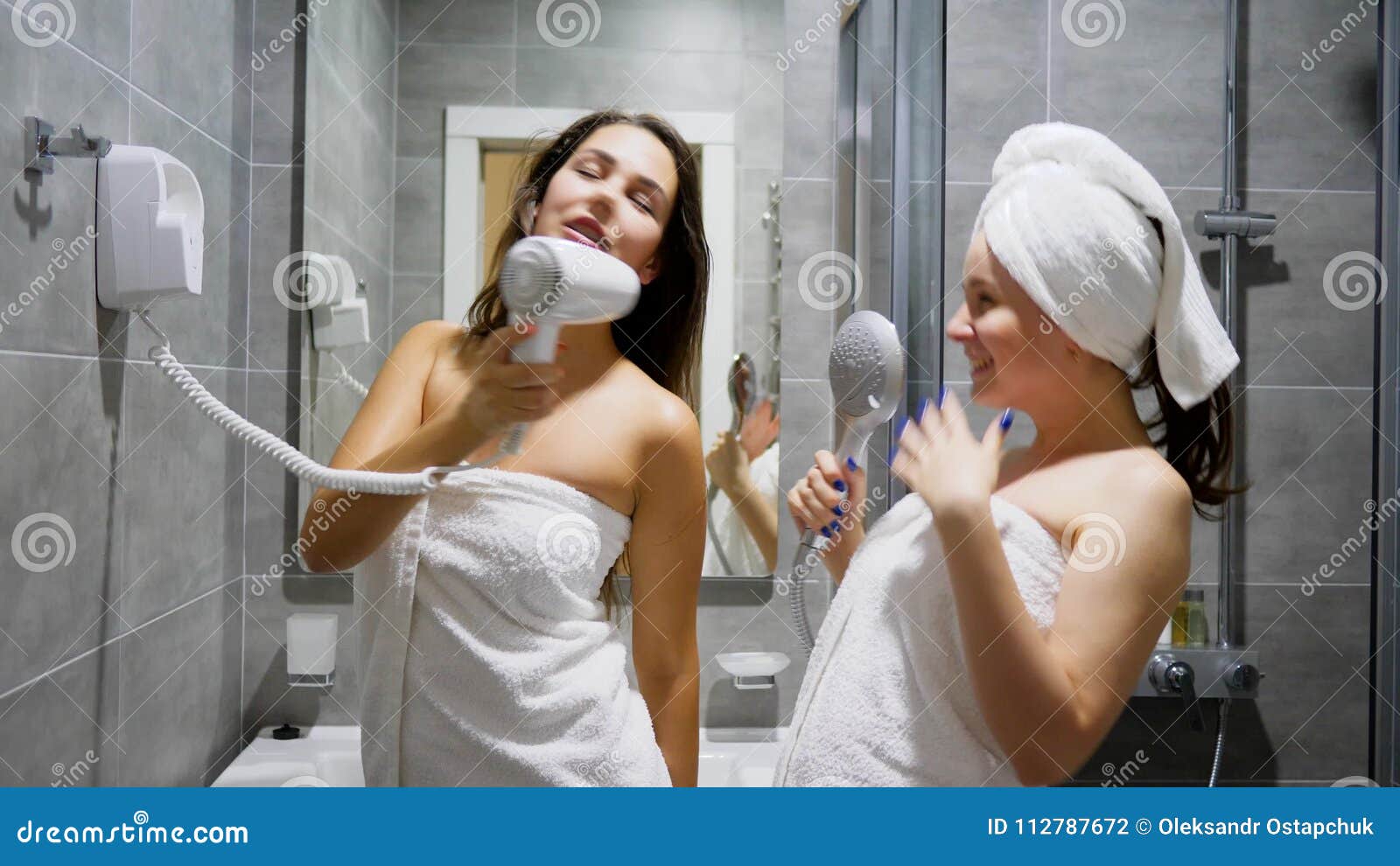 Girls Showering