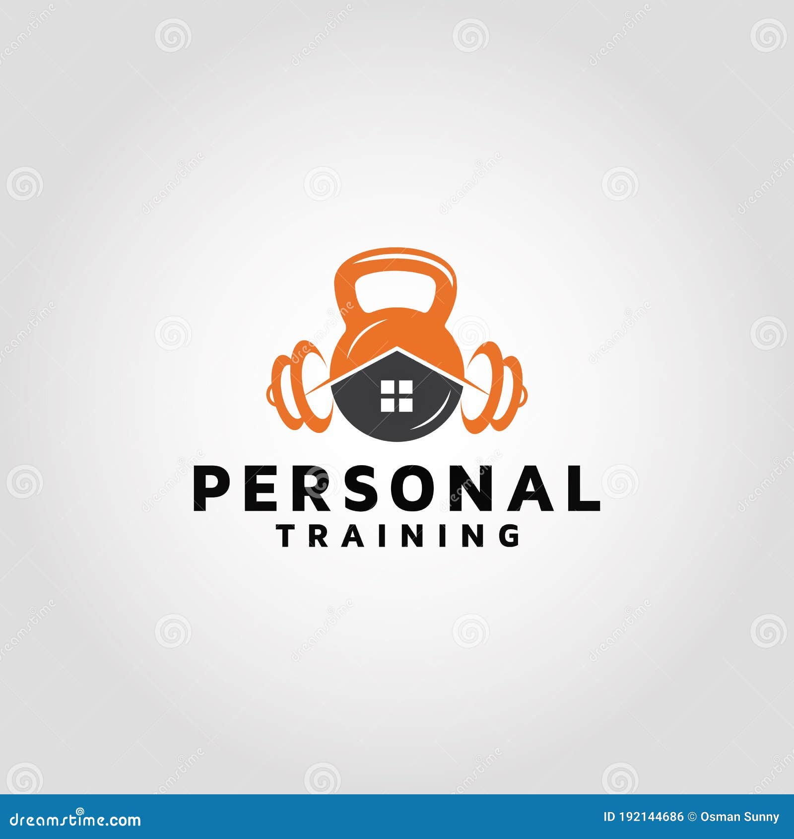 Home Personal Training Logo Design Template Idea Stock