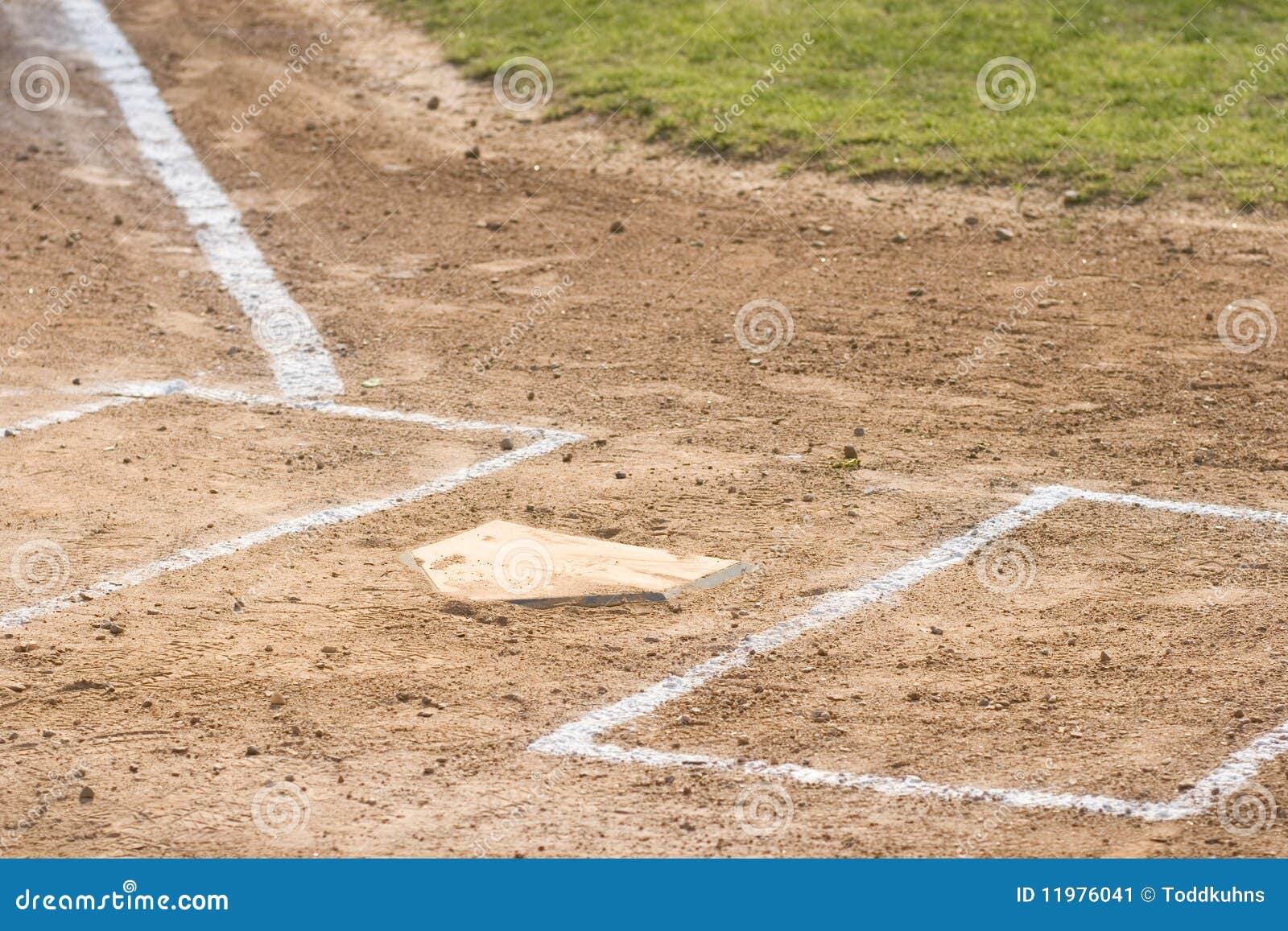 Home Plate RoyaltyFree Stock Photography 11976041