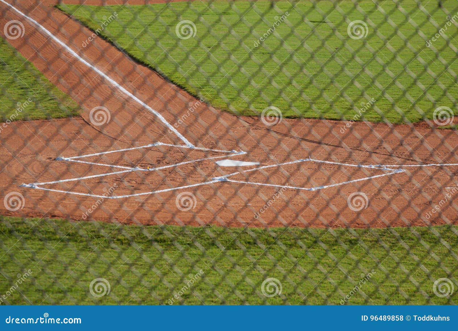 Home Plate on a Baseball Field Stock Photo Image of compete