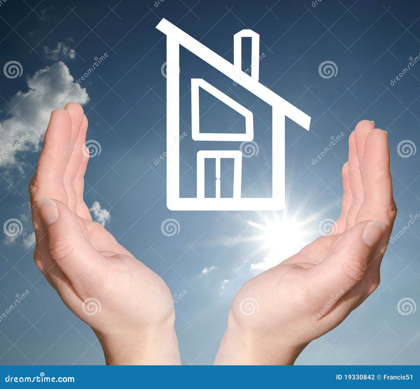 Home within reach stock photo. Image of holds, touch 19330842