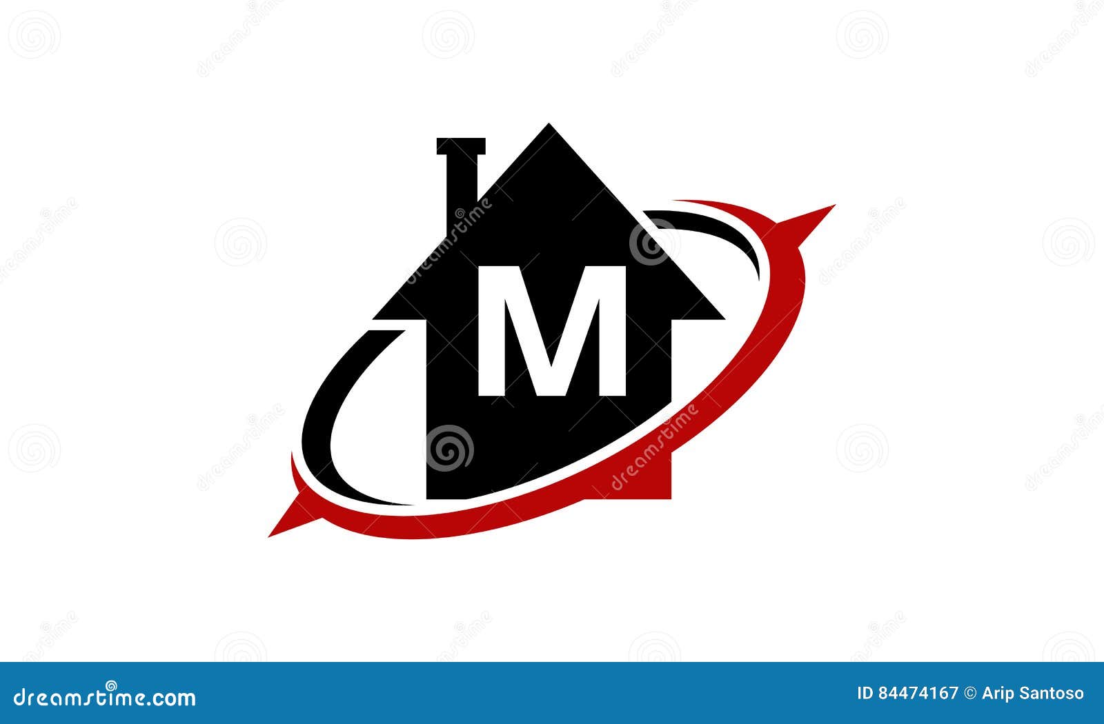 Home Real Estate Solutions Initial M Stock Vector Illustration of
