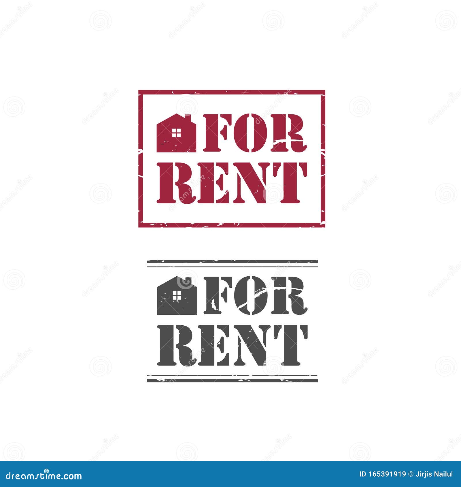 Home for Rent Rubber Stamp Vector Image Stock Illustration
