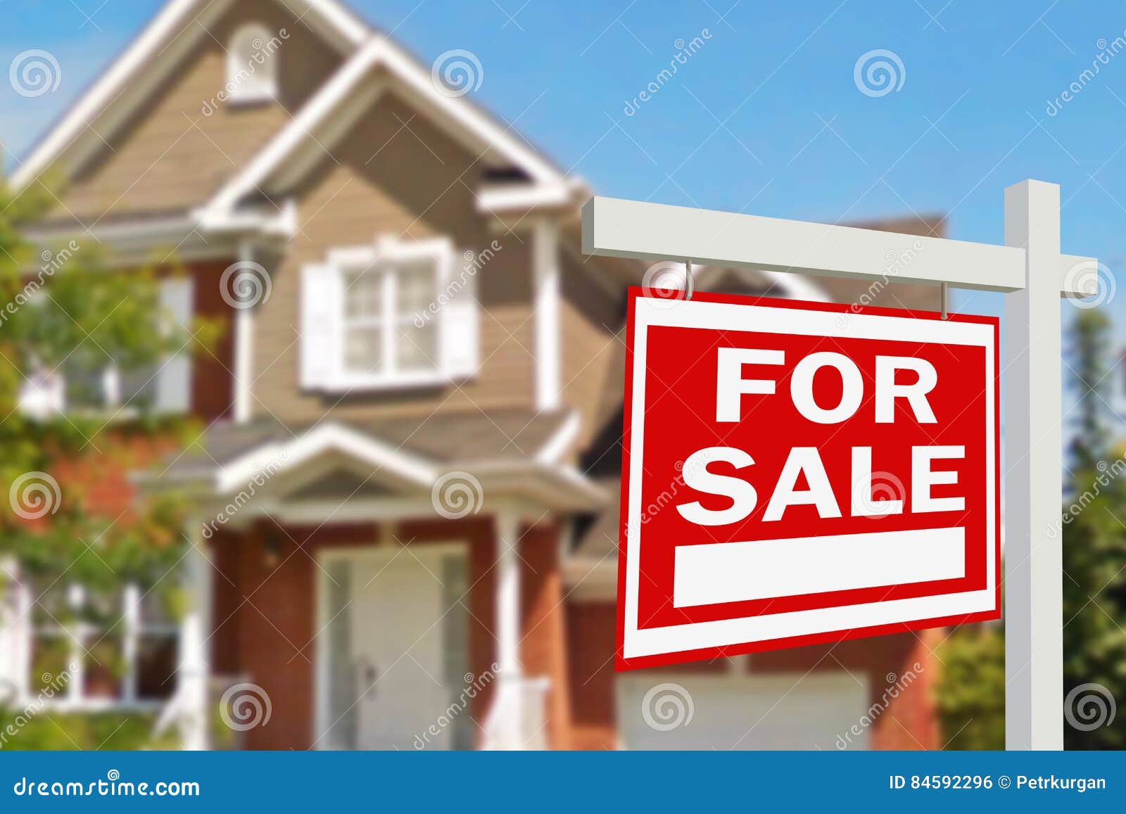 Home for sale. Sign stock photo. Image of house, apartment 84592296