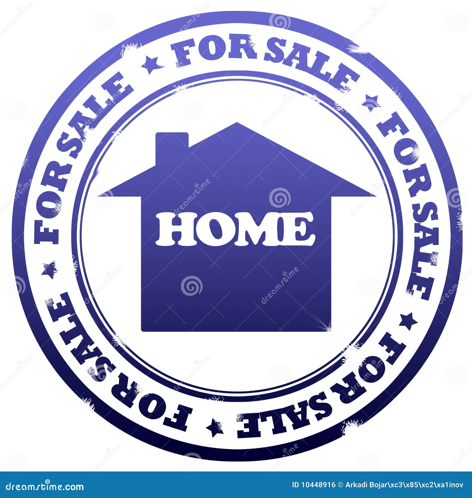 Home for sale stamp stock illustration. Illustration of advertise