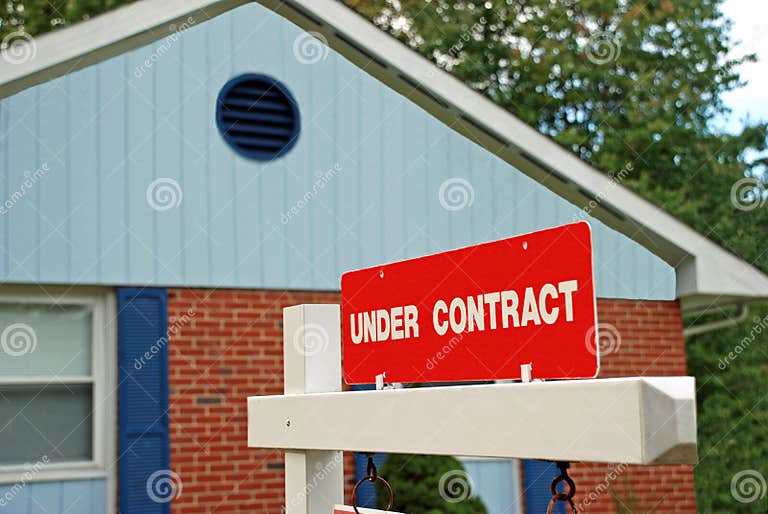Home Sale Under Contract stock image. Image of house 11393841