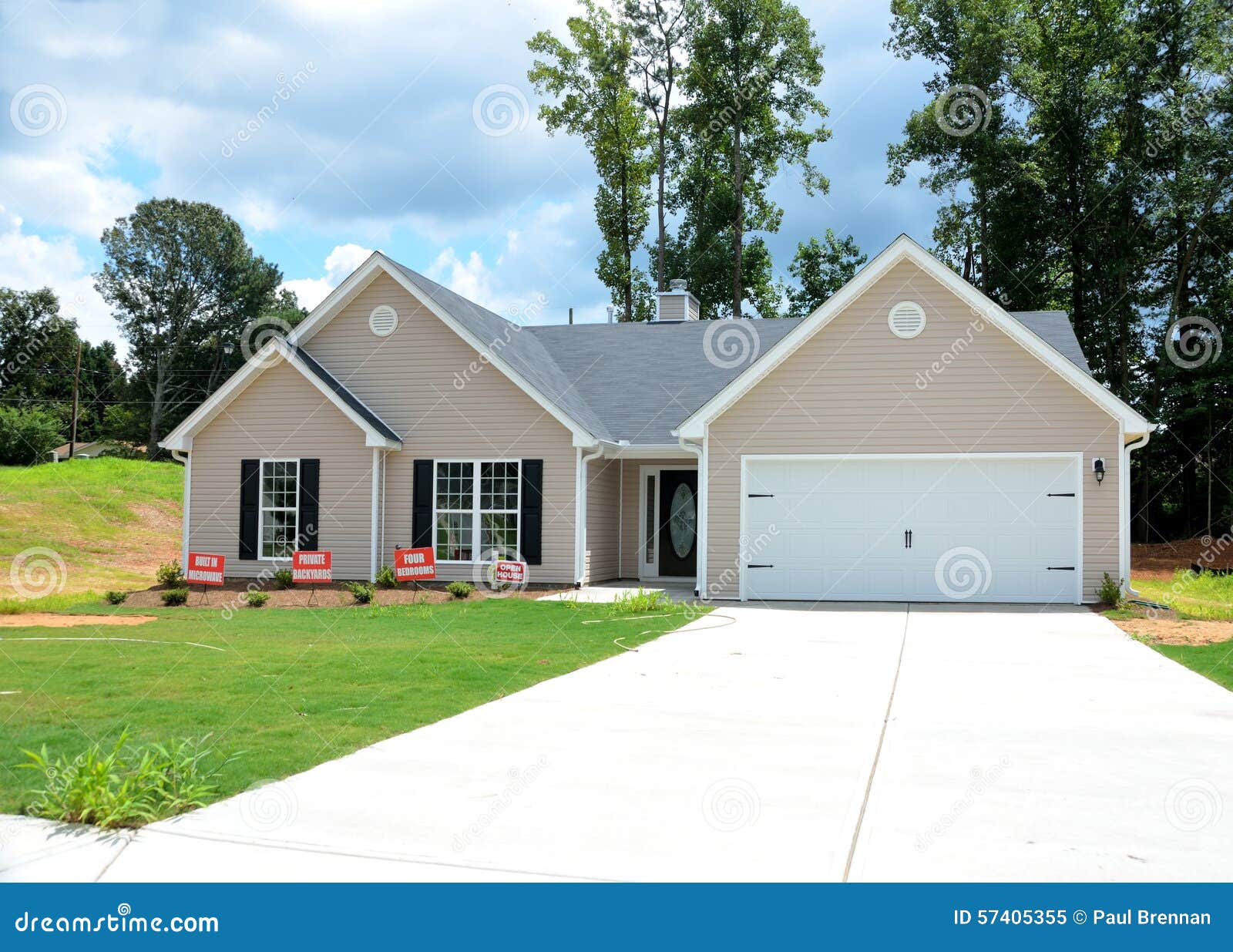 Home for Sale, Winder, Stock Image Image of entry, beige