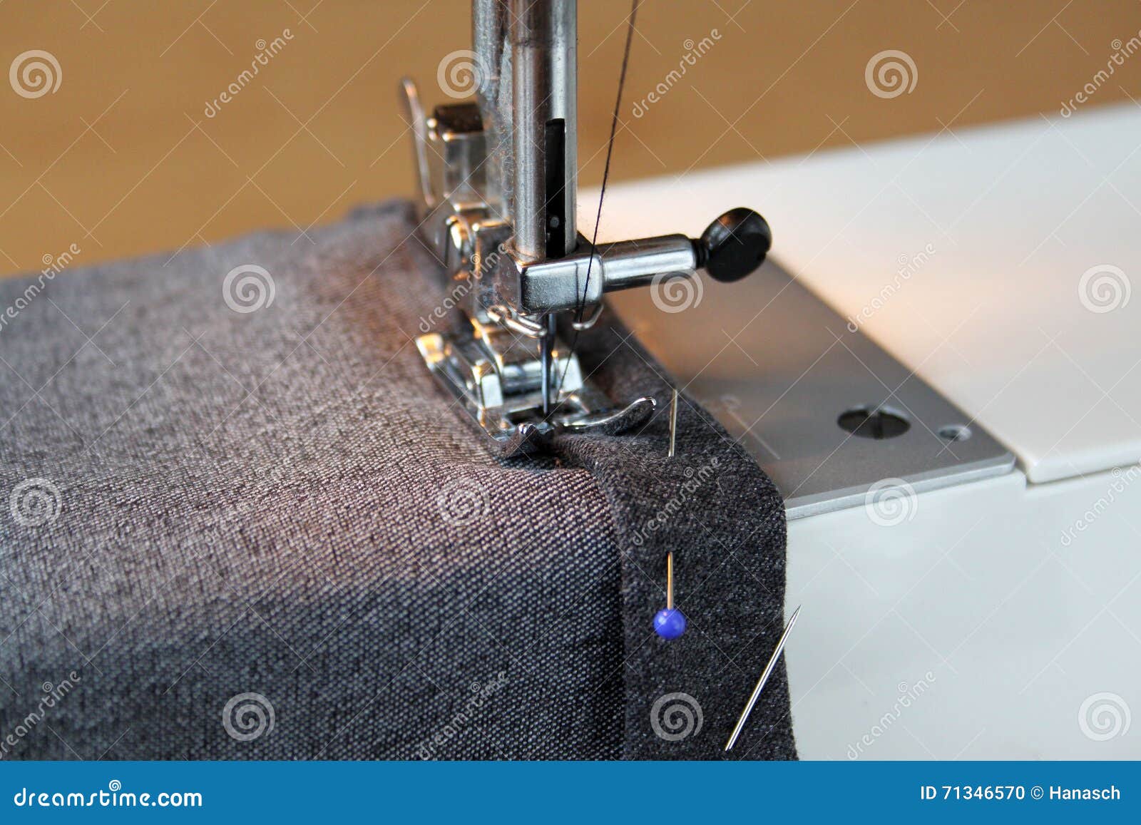 Home Sewing Machine in Shortening Pants Stock Photo Image of industry