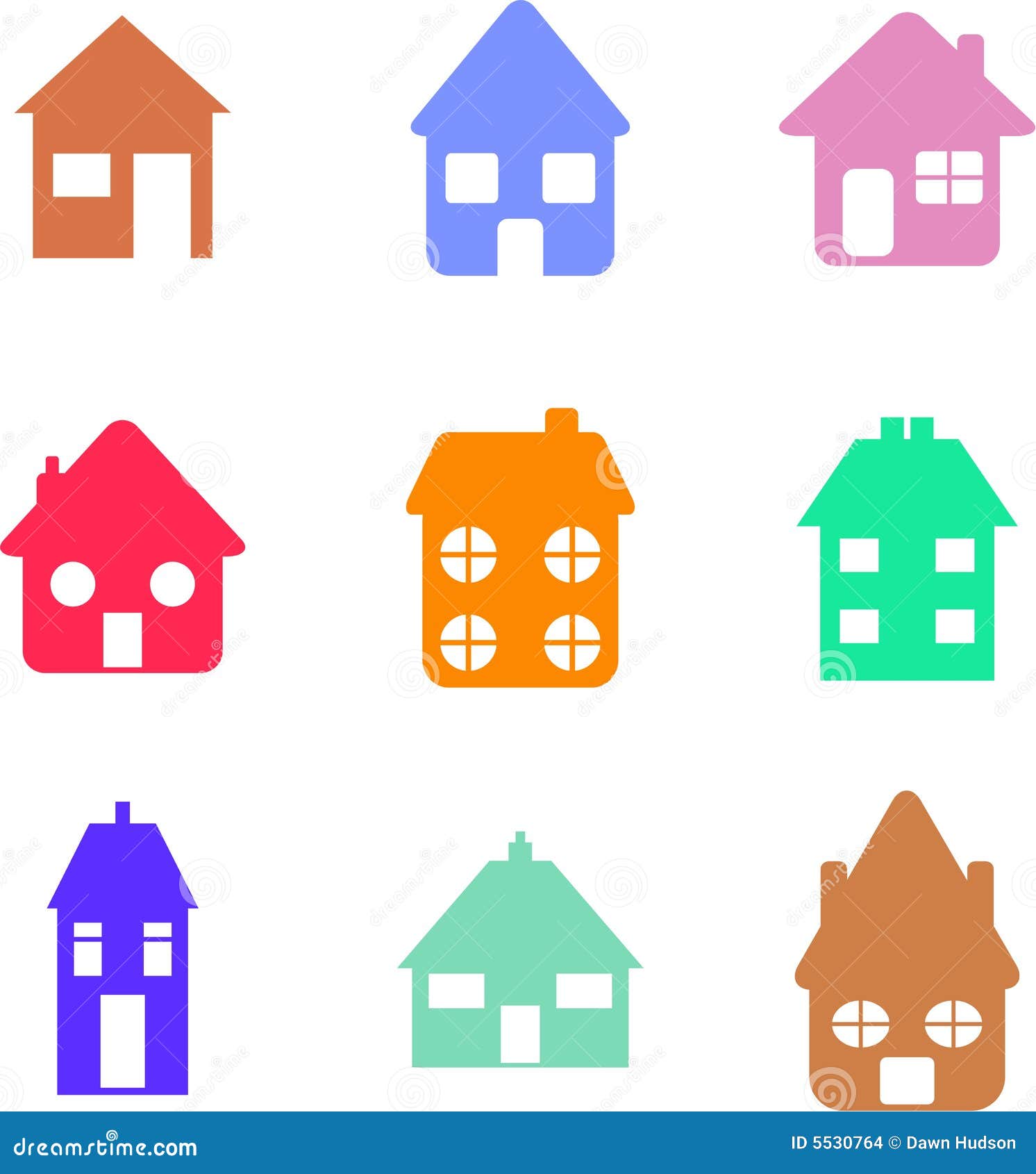 Home Shapes Stock Images - Image: 5530764