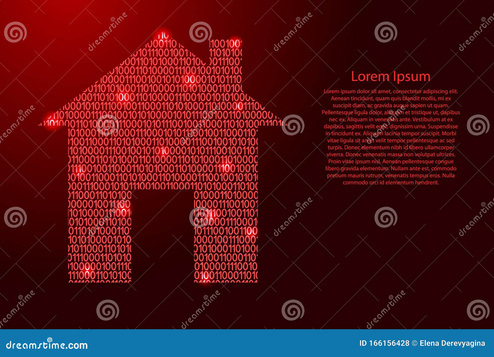 Home Smart Image Icon Abstract Schematic From Red Ones And ...