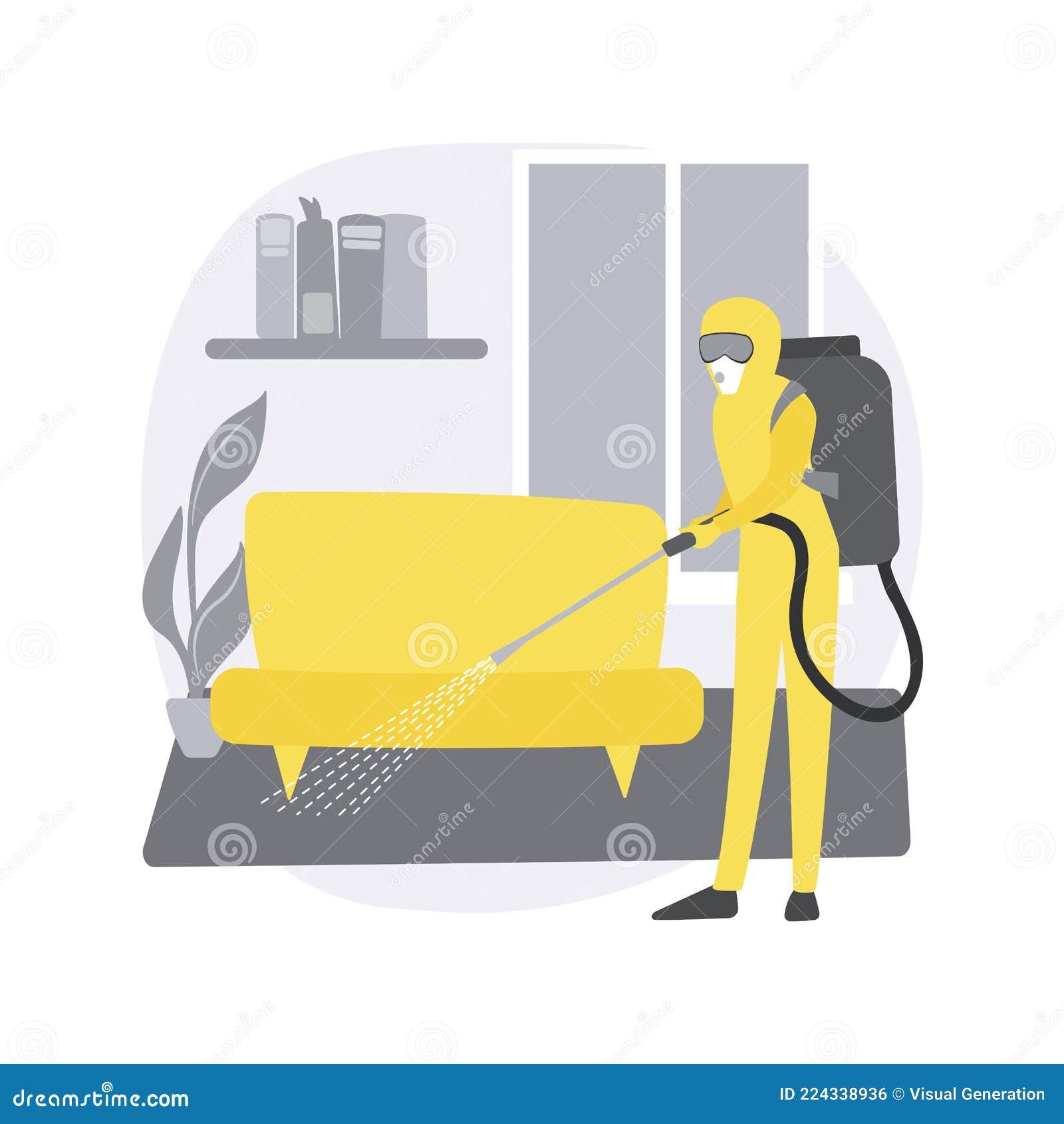 Home Sterilization Services Abstract Concept Vector Illustration. Stock