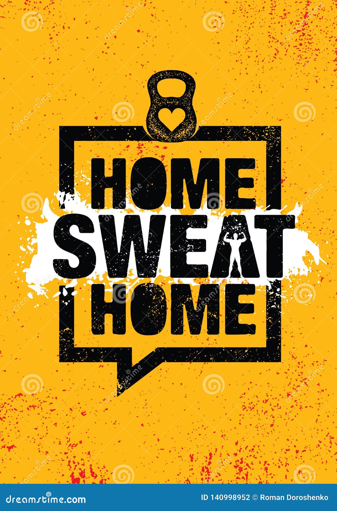 Home Sweat Home. Inspiring Workout and Fitness Gym Motivation ...